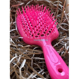 Щетка для волос маленькая розовая Janeke Superbrush Fuxia Fluorescente