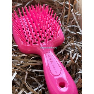 Щетка для волос маленькая розовая Janeke Superbrush Fuxia Fluorescente