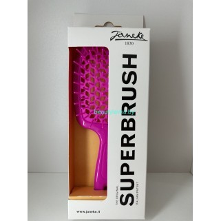 Щетка для волос маленькая розовая Janeke Superbrush Fuxia Fluorescente Щетка для волос маленькая розовая Janeke Superbrush Fuxia Fluorescente