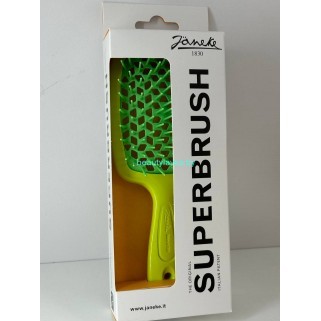 Щетка для волос желто-салатовая Janeke Superbrush Щетка для волос желто-салатовая Janeke Superbrush