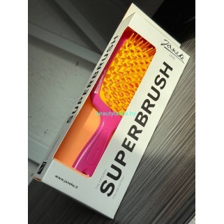 Щетка для волос Janeke Superbrush фуксия-оранжевая