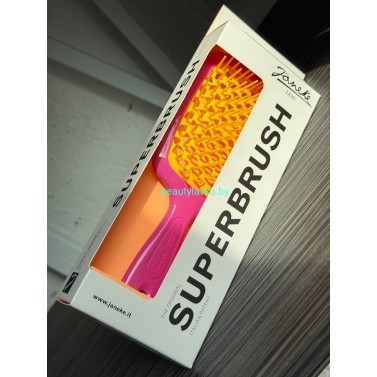 Щетка для волос Janeke Superbrush фуксия-оранжевая