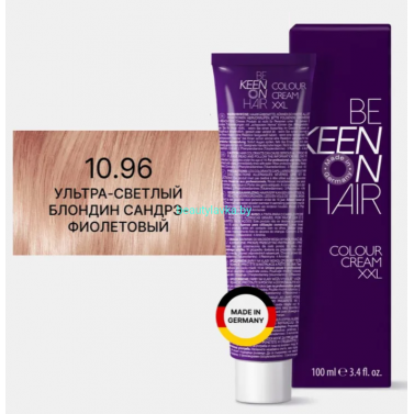 Крем-краска Keen 10.96 ультра- светлый  блондин сандрэ фиолетовый 100 мл