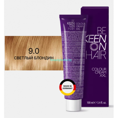 Крем-краска Keen #9.0 интенсивный специальный светлый блондин 100 мл 