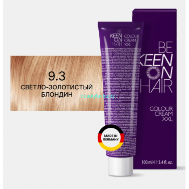 Крем-краска Keen 9.3  светло-золотистый блондин 100 мл