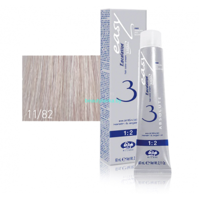 Перманентный безаммиачный краситель для волос 11/82 Lisap Escalation Easy Absolute-3 60 мл
