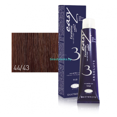 Перманентный безаммиачный краситель для волос 44/43 Lisap Escalation Easy Absolute-3 60 мл