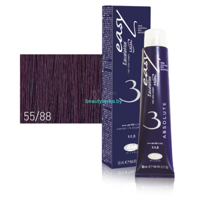 Перманентный безаммиачный краситель для волос 55/88 Lisap Escalation Easy Absolute-3 60 мл
