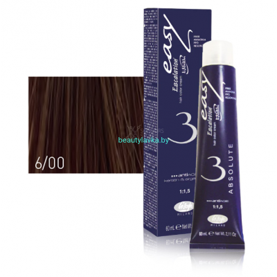 Перманентный безаммиачный краситель для волос 6/00 Lisap Escalation Easy Absolute-3 60 мл