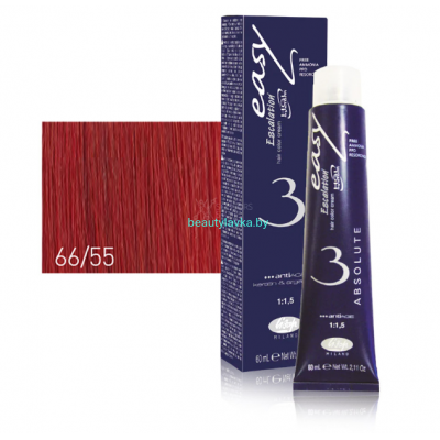 Перманентный безаммиачный краситель для волос 66/55 Lisap Escalation Easy Absolute-3 60 мл
