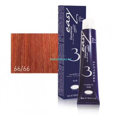 Перманентный безаммиачный краситель для волос 66/66 Lisap Escalation Easy Absolute-3 60 мл
