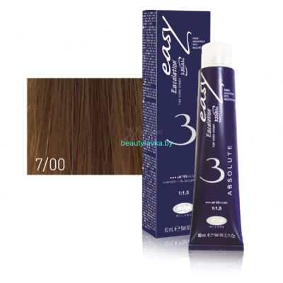 Перманентный безаммиачный краситель для волос 7/00 Lisap Escalation Easy Absolute-3 60 мл