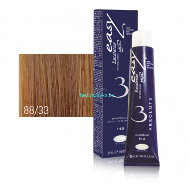 Перманентный безаммиачный краситель для волос 88/33 Lisap Escalation Easy Absolute-3 60 мл