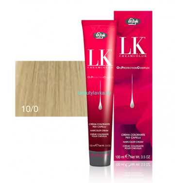 Перманентный краситель для волос Lisap LK OPC Oil Protection Complex 10/0 100 мл