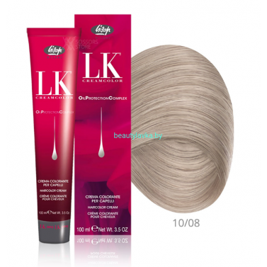 Перманентный краситель для волос Lisap LK OPC Oil Protection Complex 10/08 100 мл