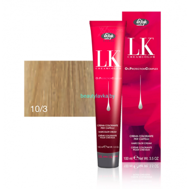 Перманентный краситель для волос Lisap LK OPC Oil Protection Complex 10/3 100 мл