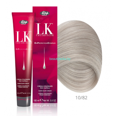 Перманентный краситель для волос Lisap LK OPC Oil Protection Complex 10/82 100 мл
