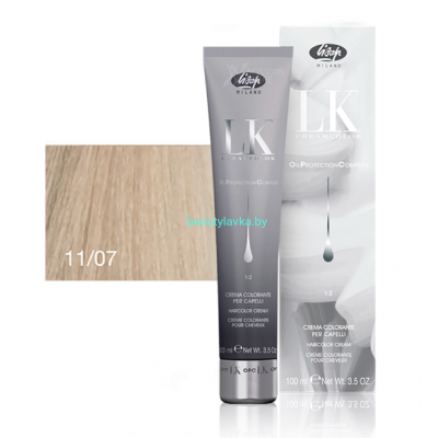 Перманентный краситель для волос Lisap LK OPC Oil Protection Complex 11/07 100 мл