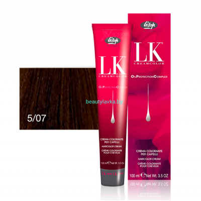 Перманентный краситель для волос Lisap LK OPC Oil Protection Complex 5/07 100 мл