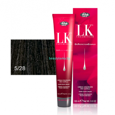 Перманентный краситель для волос Lisap LK OPC Oil Protection Complex 5/28 100 мл