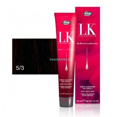 Перманентный краситель для волос Lisap LK OPC Oil Protection Complex 5/3 100 мл