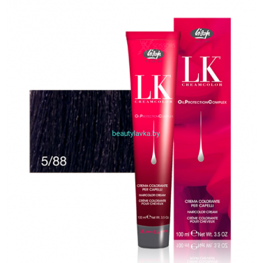 Перманентный краситель для волос Lisap LK OPC Oil Protection Complex 5/88 100 мл