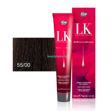  Перманентный краситель для волос Lisap LK OPC Oil Protection Complex 55/00 100 мл