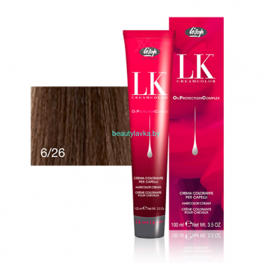 Перманентный краситель для волос Lisap LK OPC Oil Protection Complex 6/26 100 мл
