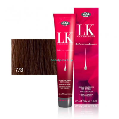 Перманентный краситель для волос Lisap LK OPC Oil Protection Complex 7/3 100 мл
