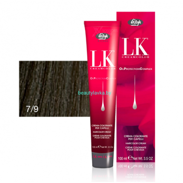 Перманентный краситель для волос Lisap LK OPC Oil Protection Complex 7/9 100 мл