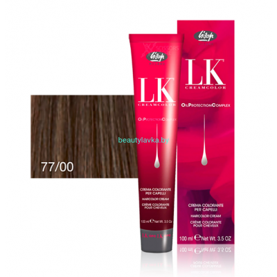 Перманентный краситель для волос Lisap LK OPC Oil Protection Complex 77/00 100 мл