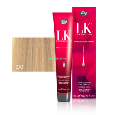 Перманентный краситель для волос Lisap LK OPC Oil Protection Complex 9/0 100 мл
