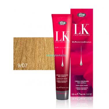 Перманентный краситель для волос Lisap LK OPC Oil Protection Complex 9/07 100 мл
