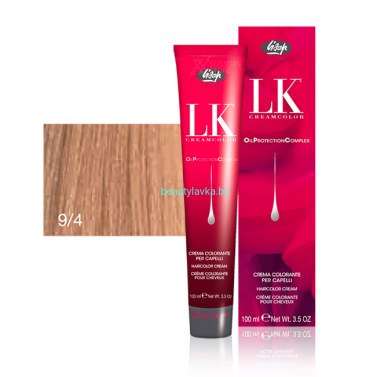 Перманентный краситель для волос Lisap LK OPC Oil Protection Complex 9/4 100 мл