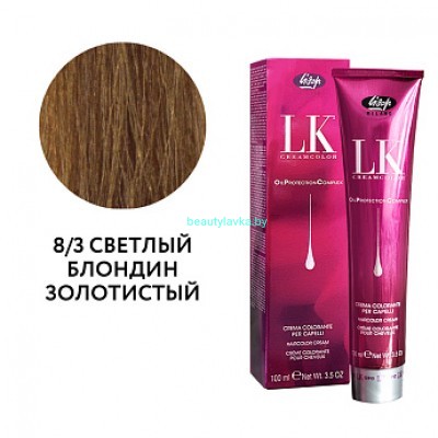 Краска Lisap Lk Opc Oil 8/3 светлый блондин золотистый 100 мл