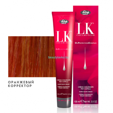  Перманентный краситель для волос Lisap LK OPC Oil Protection Complex корректор оранжевый 100 мл