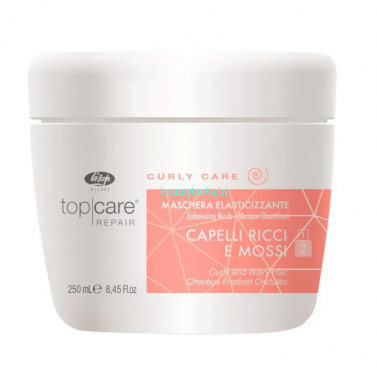 Разглаживающая маска для вьющихся и непослушных волос Lisap "Тор Care Repair Elasticising Mask Curly and Frizzy Hair" (250 мл)