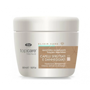 Маска-эликсир для восстановления и придания сияющего блеска Lisap «Top Care Repair Elixir Care Mask» (500мл)