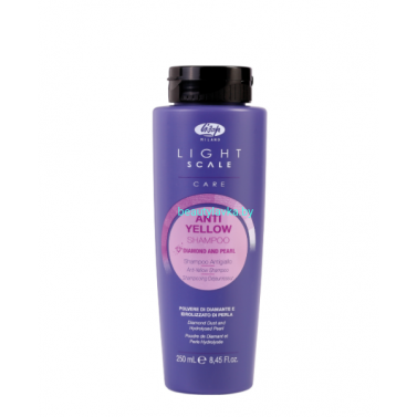 Шампунь для осветленных, мелированных и седых волос Lisap Light Scale Care Anti Yellow Shampoo 250 мл