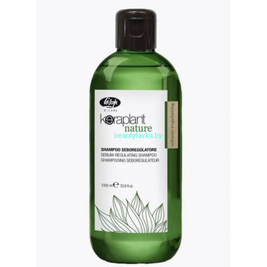 Себорегулирующий шампунь Lisap Keraplant Nature Sebum-Regulating Shampoo 1000мл