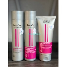 Набор Londa Professional Color Radiance Для окрашенных волос шампунь 250мл + кондиционер 250мл + Маска 200мл