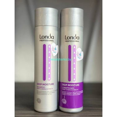 Набор Кондиционер для волос Londa Professional Deep Moisture Увлажняющий 250мл + Шампунь для волос Londa Professional Deep Moisture Увлажняющий для сухих волос 250мл