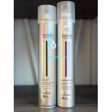 Набор Londa Professional Лак для укладки волос Londa Professional Lock It Экстремальной фиксации (500мл) + Пенка для укладки волос Londa Professional Dramatize It экстрасильной фиксации (500мл)