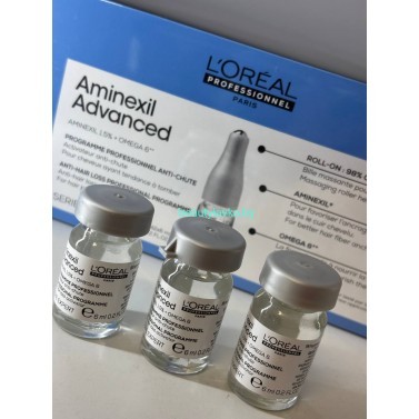 Ампулы против выпадения L'Oreal Professionnel Aminexil Advanced 20 штук по 6 мл в стекле!
