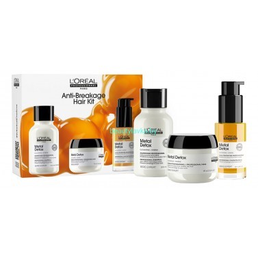 Набор для окрашенных L'Oreal Professionnel Metal Detox шампунь 100 мл + маска 75 мл + масло 50 мл
