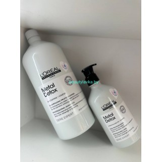 Набор для восстановления окрашенных L'Oreal Professionnel Metal Detox шампунь 1500 мл + кондиционер 500 мл