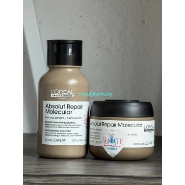 Набор для восстановления L'Oreal Professionnel Absolut Repair Molecular Шампунь 100 мл + Маска 75  мл