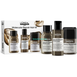 Набор для восстановления L'Oreal Professionnel Absolut Repair Molecular Сыворотка 75 мл + Шампунь 100 мл + Маска 50 мл