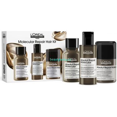 Набор для восстановления L'Oreal Professionnel Absolut Repair Molecular Сыворотка 75 мл + Шампунь 100 мл + Маска 50 мл