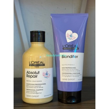 Набор L'Oreal Professionnel Absolut Repair шампунь 300 мл + Blondifier Gloss кондиционер 200 мл